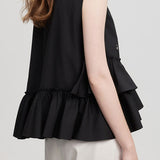 Trendy Irregular Shirt with Beaded Embellishments - liwisi