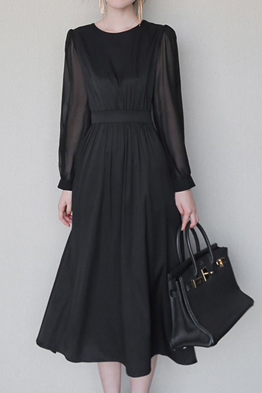 Elegant Fitted A-Line Dress liwisi Elegant Fitted A-Line Dress liwisi