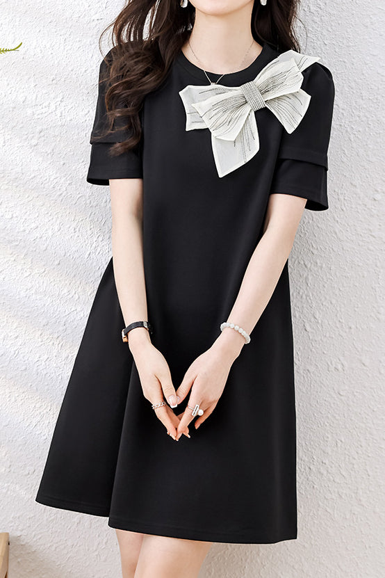 Fashion Minimalist Bow Dress - liwisi