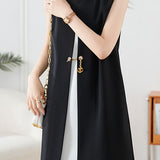 Simple and Elegant Sleeveless Tank Dress - liwisi