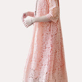 Versatile Loose-Fit Lace Dress - liwisi