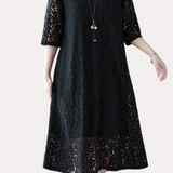 Versatile Loose-Fit Lace Dress - liwisi