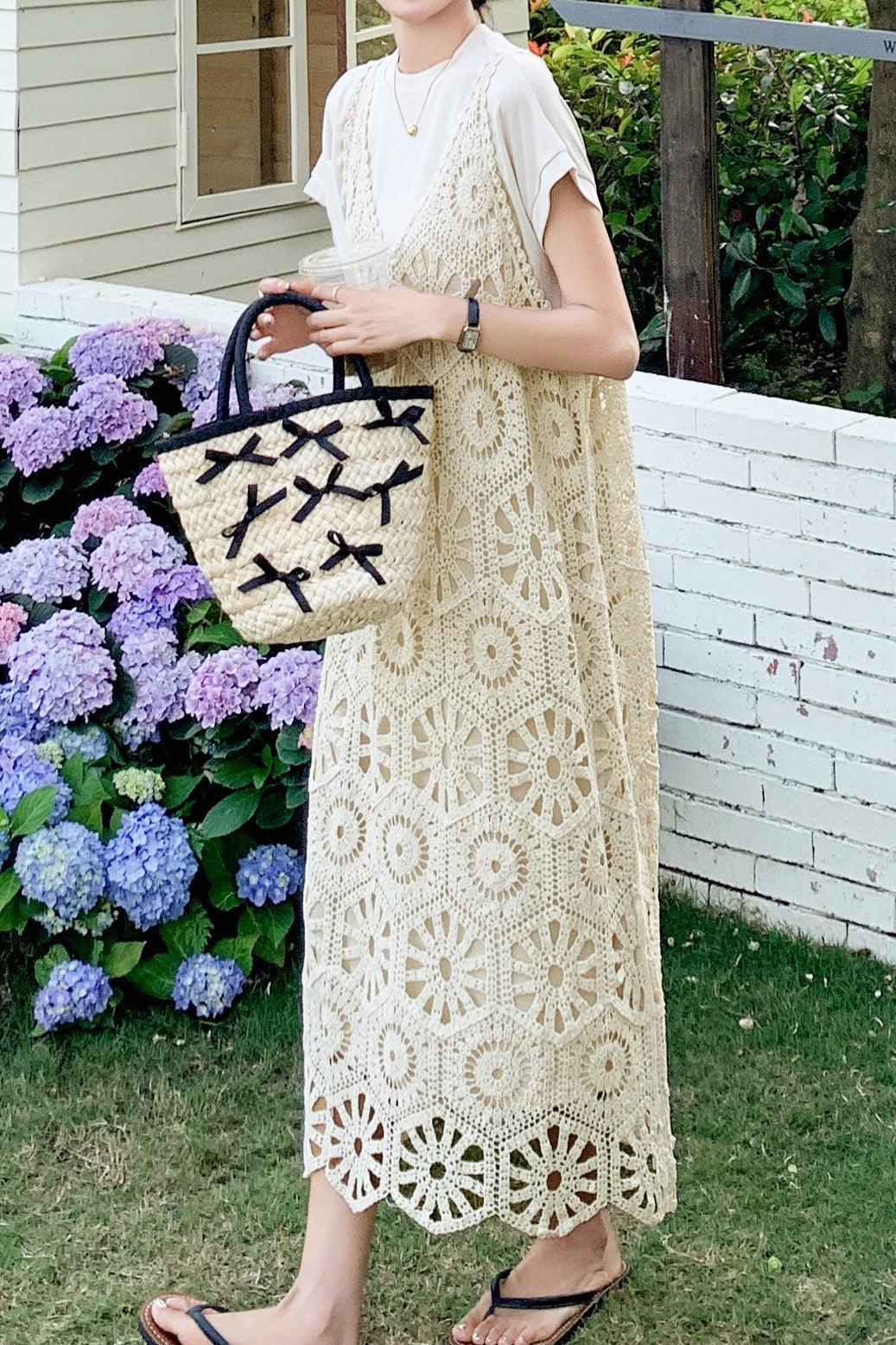 Vacation-Style Versatile Lace Cover-Up Two-Piece Set - liwisi