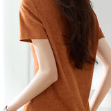 Simple and fashionable tie-dye crewneck T-shirt - liwisi