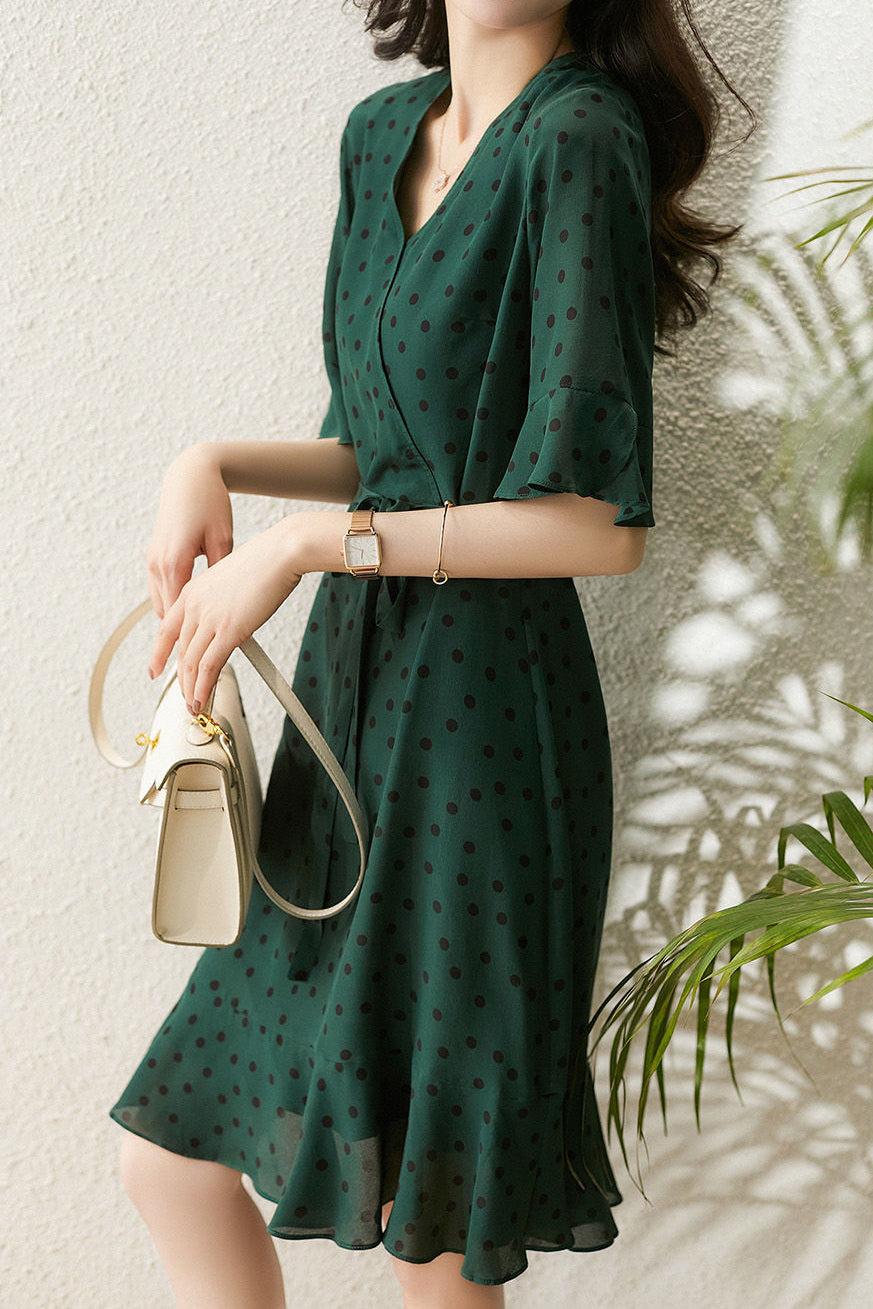 Polka dot mermaid dress