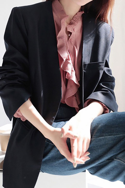 Fashion Elegant Ruffled Women's Blouse - liwisi