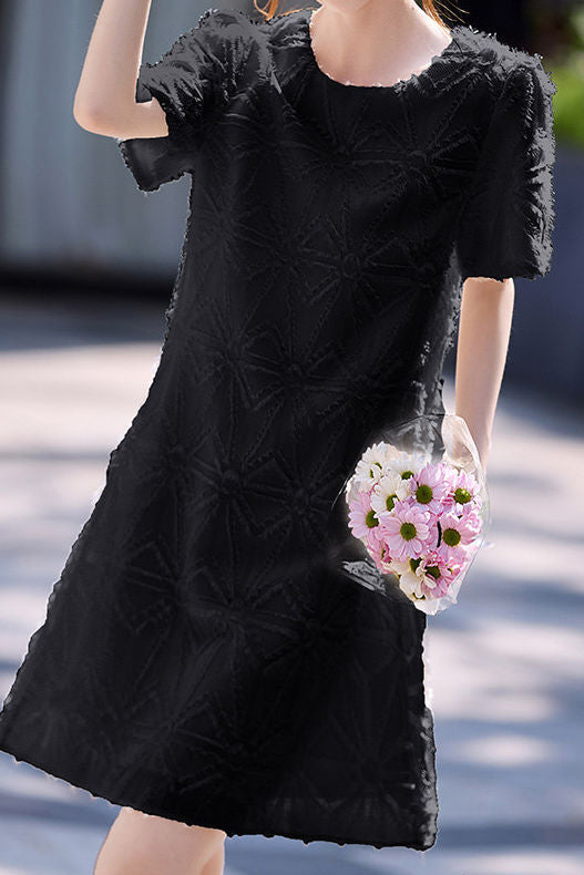 Elegant Soft Sheared Textured Dress - liwisi