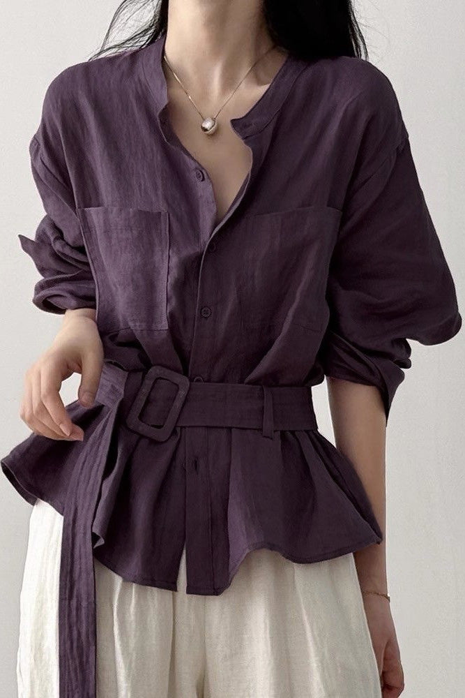 Fashion Temperament Long-sleeve Shirt - liwisi