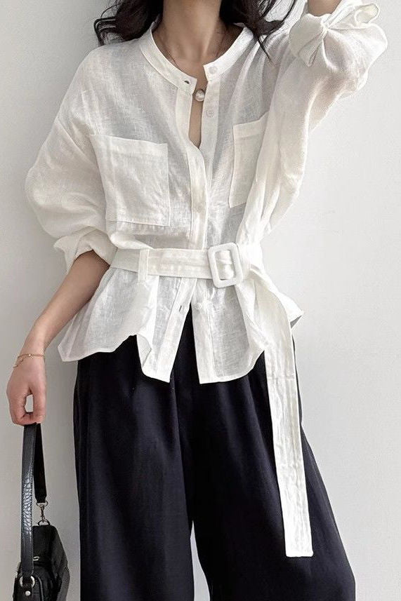 Fashion Temperament Long-sleeve Shirt - liwisi