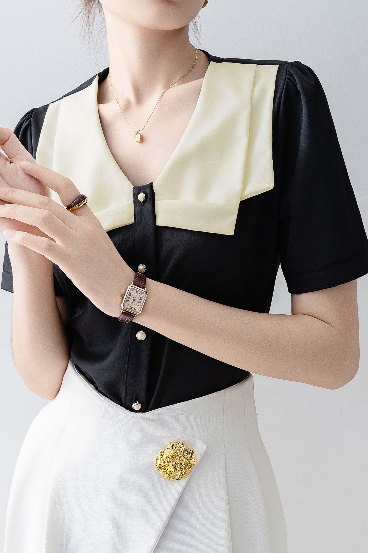 Fashion Temperament Short-sleeve Shirt - liwisi