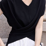 Fashion Batwing Sleeve Waist-cinched Shirt - liwisi