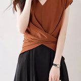 Fashion Batwing Sleeve Waist-cinched Shirt - liwisi