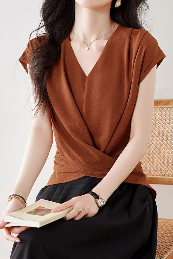 Fashion Batwing Sleeve Waist-cinched Shirt - liwisi