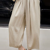 Loose Casual Cropped Pants - liwisi