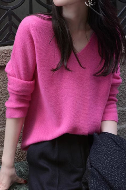 French Loose Long-Sleeve Knitwear - liwisi