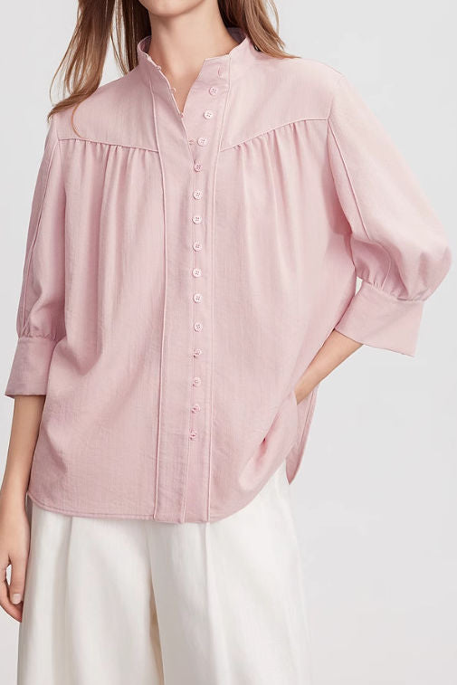 Fashion Casual Stand Collar Shirt - liwisi
