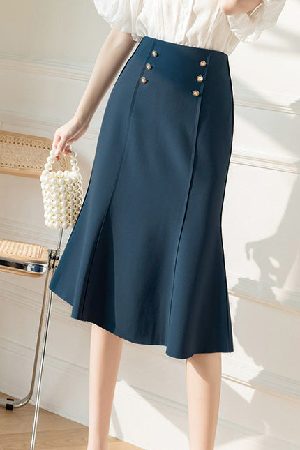 Elegant Office-Ready High-Waist Mermaid Skirt - liwisi