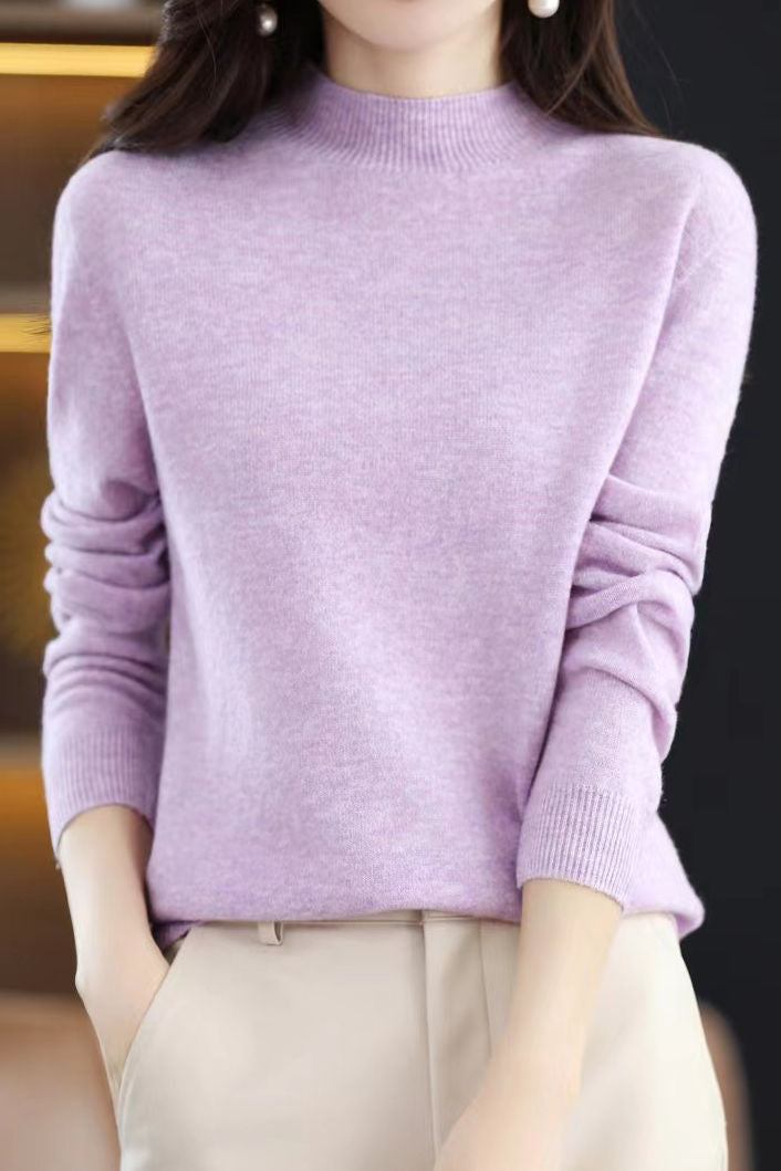 Early Autumn Long-Sleeve Knit Undershirt - liwisi