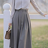 Minimalist Shirt and Skirt Two-Piece Set - liwisi