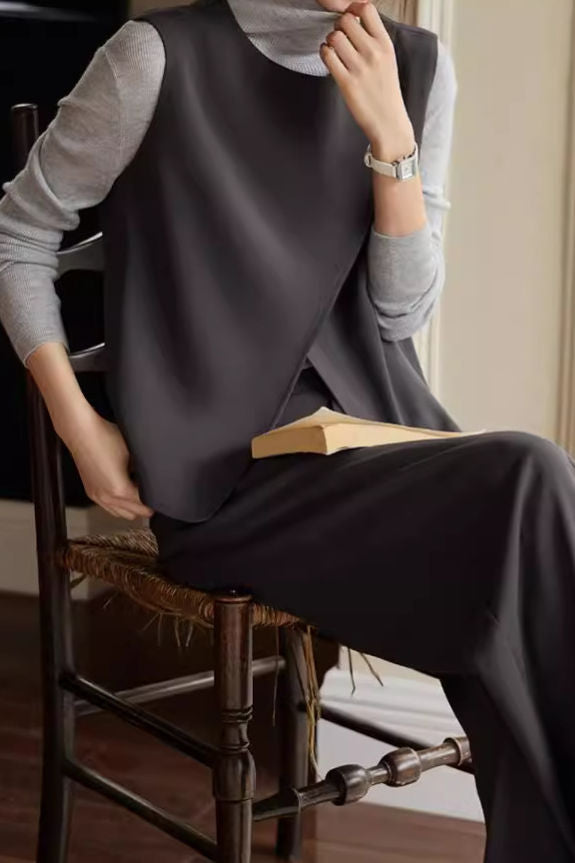 Stylish Vest and Trousers Two-Piece Set - liwisi
