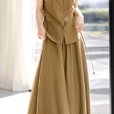 Minimalist Shirt and Skirt Two-Piece Set - liwisi
