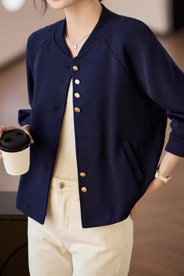 Stylish Versatile Baseball Jacket - liwisi