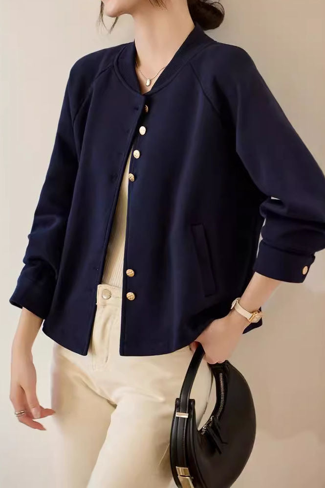 Stylish Versatile Baseball Jacket - liwisi