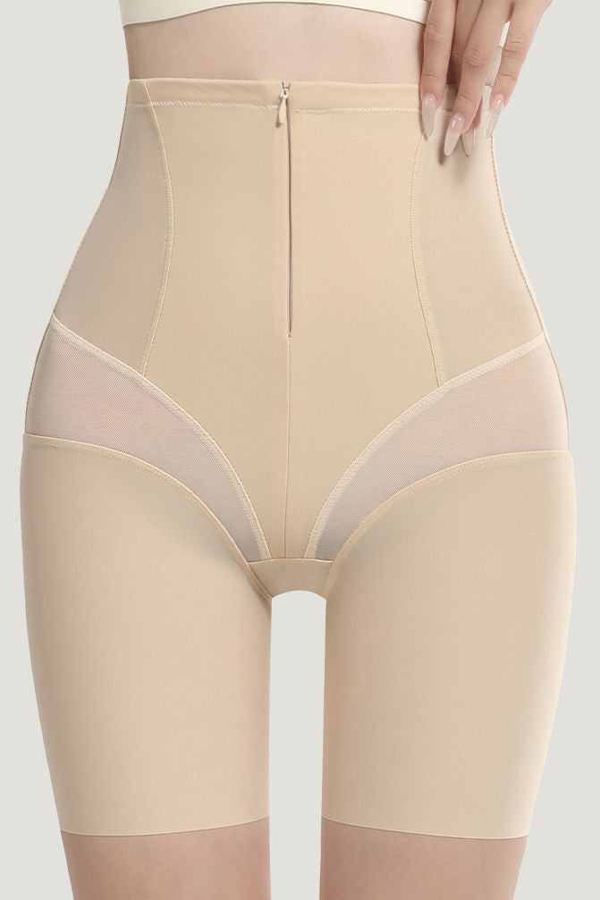 Seamless zipper high-efficiency waist-cinching and abdomen-flattening shaping pants - liwisi