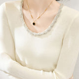 Early Autumn Diamond Chain Knitwear - liwisi