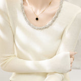 Early Autumn Diamond Chain Knitwear - liwisi
