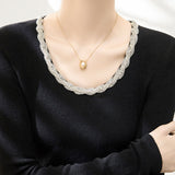 Early Autumn Diamond Chain Knitwear - liwisi