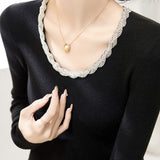 Early Autumn Diamond Chain Knitwear - liwisi