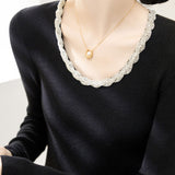 Early Autumn Diamond Chain Knitwear - liwisi