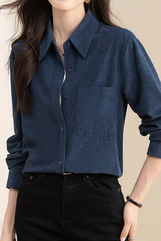 Casual Temperament Corduroy Shirt - liwisi