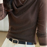 Simple Mesh Long-Sleeve Undershirt - liwisi