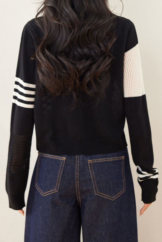Casual Irregular Pattern Knit Cardigan - liwisi