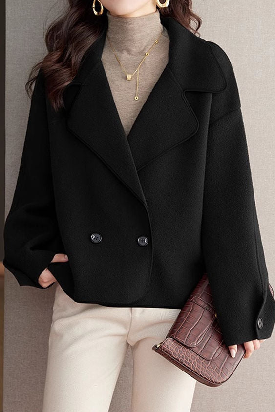 Office Casual Loose Double-Breasted Blazer - liwisi