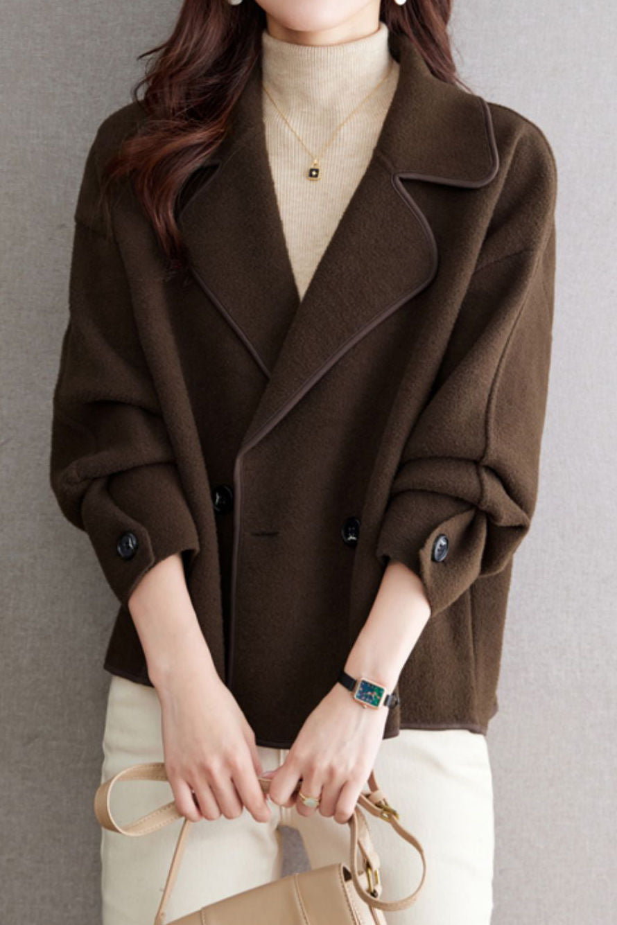 Office Casual Loose Double-Breasted Blazer - liwisi