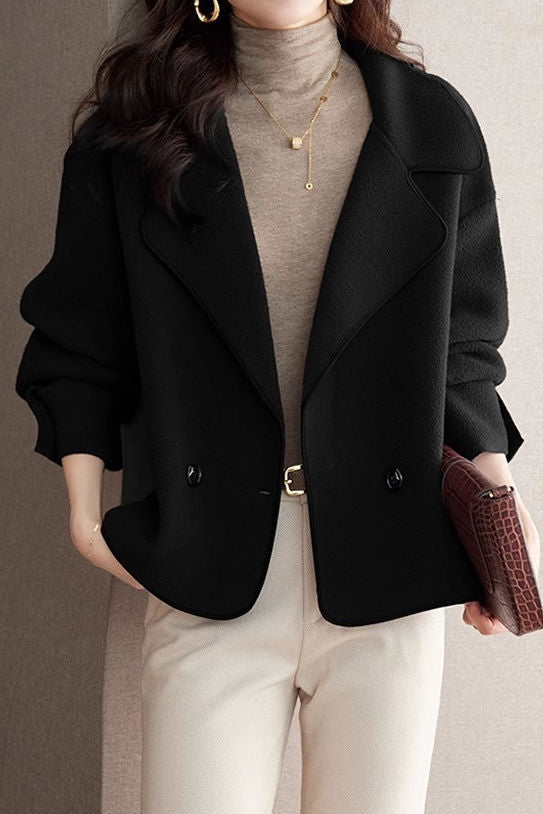 Office Casual Loose Double-Breasted Blazer - liwisi
