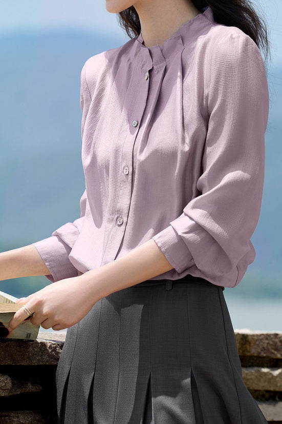 Exquisite Versatile Ruffled Elegant Shirt - liwisi