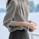 Exquisite Versatile Ruffled Elegant Shirt - liwisi
