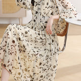 Exquisite Elegant Floral Dress - liwisi