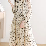 Exquisite Elegant Floral Dress - liwisi