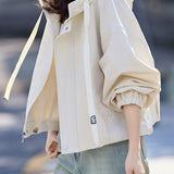 Casual Short Hooded Trench Coat - liwisi