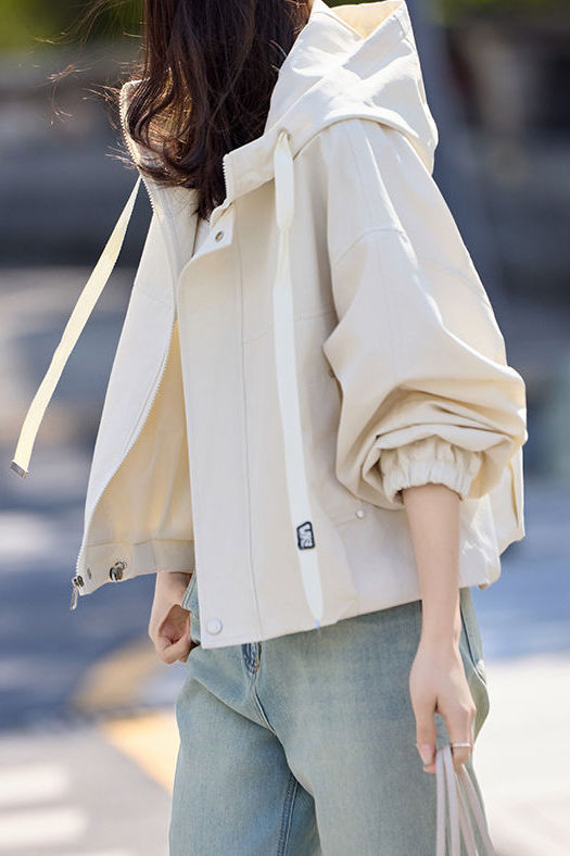 Casual Short Hooded Trench Coat - liwisi