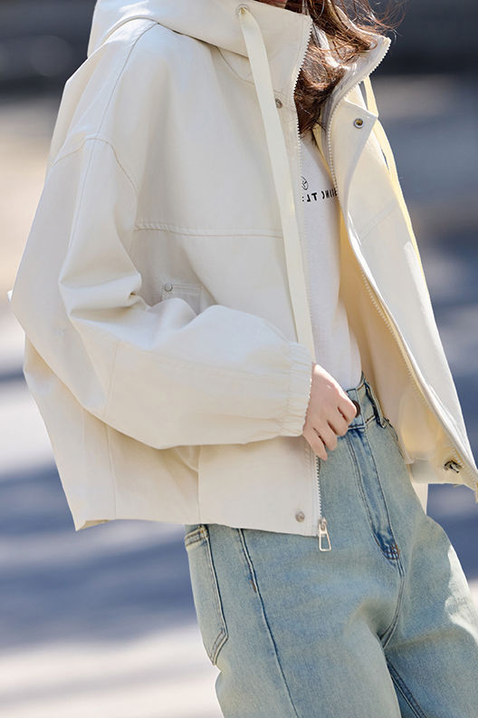 Casual Short Hooded Trench Coat - liwisi
