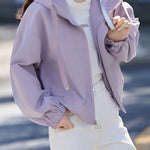 Casual Short Hooded Trench Coat - liwisi