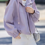 Casual Short Hooded Trench Coat - liwisi