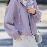 Casual Short Hooded Trench Coat - liwisi