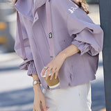 Casual Short Hooded Trench Coat - liwisi